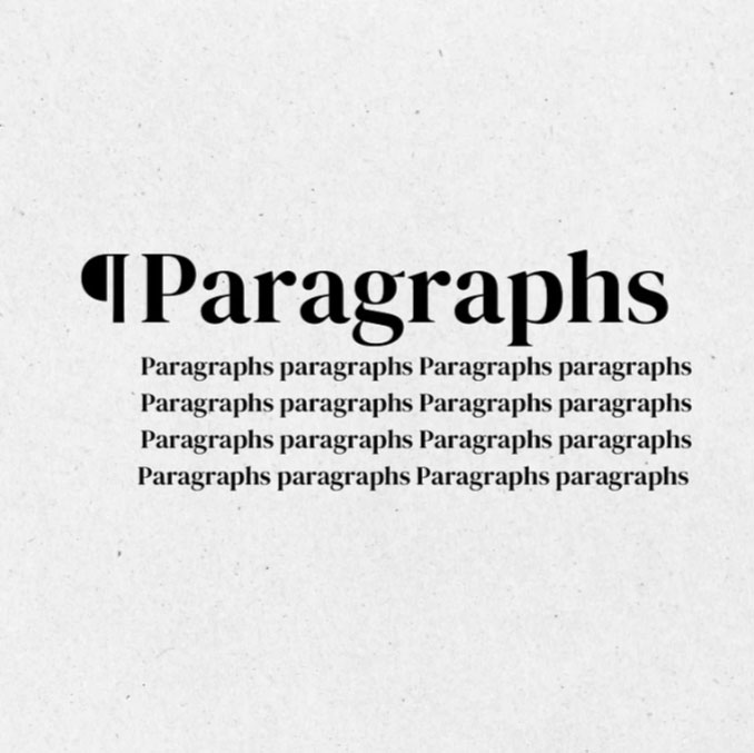 Paragraphs